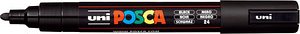 Thumbnail - uni-ball POSCA PC-5M Acrylstift schwarz 1,8 - 2,5 mm, 1 St.