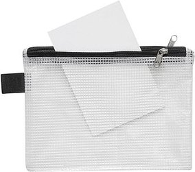 FolderSys Reißverschlussbeutel transparent/schwarz 0,15 mm, 1 St.