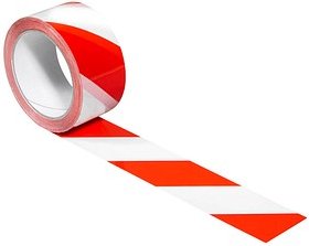 SUPRA Warnklebeband rot/weiß 50,0 mm x 66,0 m 1 Rolle