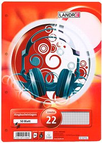 LANDRÉ® Ringbucheinlage A4 kariert, 50 Blätter