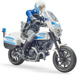bruder bworld Scrambler Ducati Polizeimotorrad 62731 Spielzeugmotorrad
