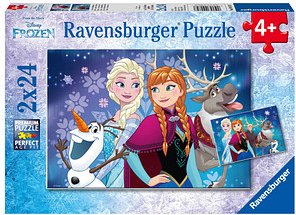 Ravensburger Disney Frozen Nordlichter Puzzle, 2 x 24 Teile