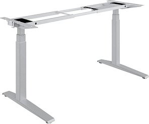 Fellowes Levado elektrisch höhenverstellbares Schreibtischgestell silber ohne Tischplatte, C-Fuß-Gestell silber 120,0 - ...