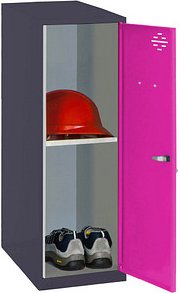 Simonrack Spind SIMONLOCKER DISM SINGLE anthrazit, pink 8425437116773, 1 Schließfach 30,0 x 50,0 x 91,5 cm