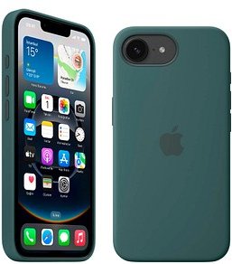 Apple Silikon Handyhülle für Apple iPhone 16e grün