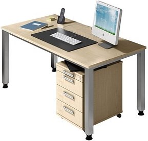 Thumbnail - HAMMERBACHER Akandia Büromöbel-Set ahorn