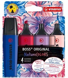 Thumbnail - STABILO BOSS Original Wildflower Edition Textmarker farbsortiert, 4 St.