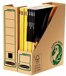 20 Bankers Box Archiv-Stehsammler Earth Series braun