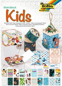 folia Motivblock Kids farbsortiert 270 g/qm 20 St.