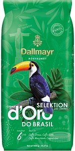 Dallmayr Crema d'Oro Selektion des Jahres Brasilien Kaffeebohnen, Arabica- und Robustabohnen 1,0 kg
