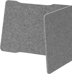 HAMMERBACHER Akustik-Tischtrennwand, grau 95,8/88,0 x 60,5 cm, 1 St.