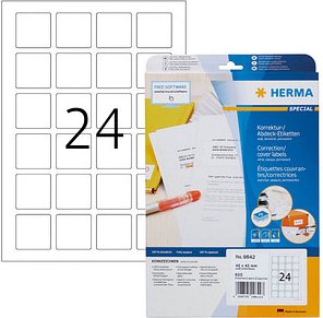 600 HERMA QR-Code-Etiketten 9642 weiß 40,0 x 40,0 mm