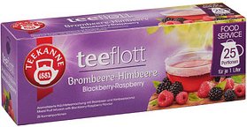 TEEKANNE teeflott Brombeere-Himbeere Tee 25 Portionen