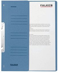 Thumbnail - FALKEN Einhakhefter Karton blau DIN A4, halber Deckel, 1 St.
