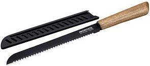 Thumbnail - NIROSTA Brotmesser Flow Fair schwarz, Klinge: 20,0 cm, 1 St.