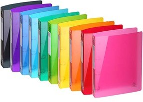 Thumbnail - Exacompta Iderama Ringbücher 4-Ringe farbsortiert 4,0 cm DIN A4, 10 St.