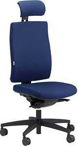 ORIGINAL STEIFENSAND Bürostuhl Ceto Comfort, CT 43501S2 251 Stoff blau, Gestell schwarz