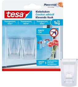 Thumbnail - tesa Klebehaken für max. 1,0 kg 2,0 x 5,5 cm, 2 St.