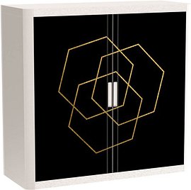 Thumbnail - PAPERFLOW easyOffice Classic Chic Rollladenschrank 61408 2 Fachböden 110,0 x 41,5 x 104,0 cm