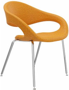 Thumbnail - fm Besucherstuhl Elan 4260761571317 orange Stoff, 1 St.