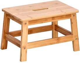 Zeller Tritthocker bambus, H: 25,0 cm