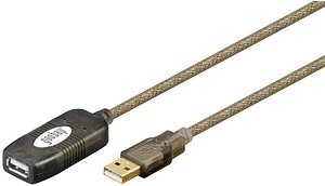 Thumbnail - goobay USB 2.0 A Kabel 5,0 m gold, 1 St.