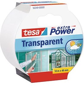 Thumbnail - tesa extra Power® Gewebeband transparent 48,0 mm x 10,0 m 1 Rolle