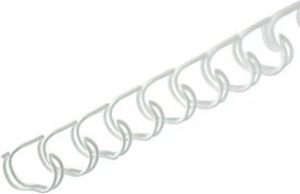 LMG Drahtbinderücken weiß für 65 Blatt, 100 St.