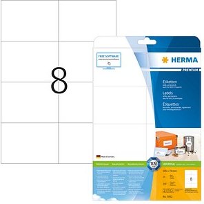 200 HERMA Etiketten 5062 weiß 105,0 x 74,0 mm