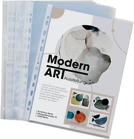 25 OXFORD Prospekthüllen DIN A4 glasklar glatt 0,12 mm