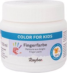 Rayher Fingerfarbe weiß 150,0 ml, 1 St.