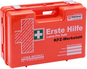Thumbnail - LEINA-WERKE Erste-Hilfe-Koffer Pro Safe KFZ-Werkstatt DIN 13157 + Erweiterung orange