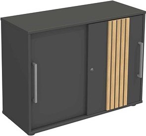 Kerkmann Sideboard Oxford, 13006035 anthrazit 100,0 x 40,0 x 75,0 cm, 1 St.