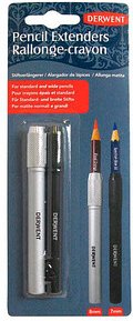 2 DERWENT Bleistiftverlängerungen schwarz