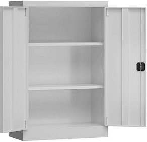 Thumbnail - ClassiX Metallschrank X-530290 lichtgrau 80,0 x 38,0 x 120,0 cm, aufgebaut, 1 St.