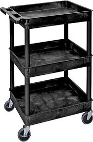 Thumbnail - LUXOR Etagenwagen schwarz 61,0 x 46,0 x 98,0 cm