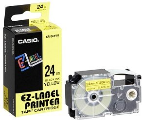 Thumbnail - CASIO Schriftband XR-24YW XR-24YW1-W-DJ, 24 mm, schwarz auf gelb, 1 St.