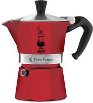 BIALETTI Moka Express 3 Espressokocher rot, 3 Tassen