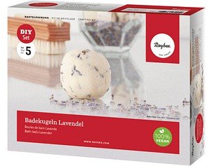 Rayher Badekugeln Lavendel weiß/lavendel