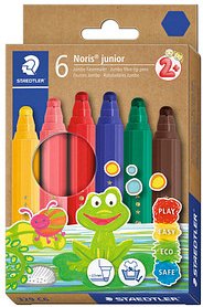 Thumbnail - STAEDTLER Noris® junior 329 Filzstifte farbsortiert, 6 St.