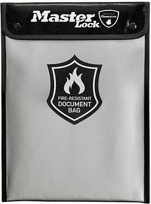 Master Lock® Dokumententasche DIN A4 schwarz silikonbeschichtet 2,8 cm, 1 St.