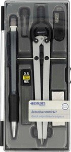 WESTCOTT Zirkel grau