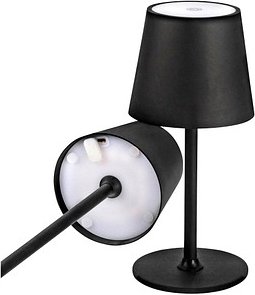 Idena LED Akku-Tischleuchte schwarz