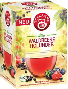TEEKANNE Genussgarten Waldbeere Holunder Bio-Tee 14 Portionen