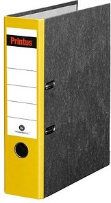 Printus Ordner gelb marmoriert Karton 8,0 cm DIN A4