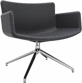 fm Sessel LODUS anthrazit chrom Stoff, 1 St.