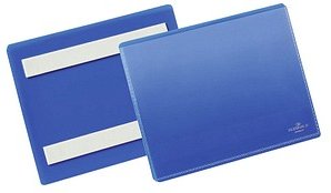 Thumbnail - DURABLE Etikettentaschen blau A6, 50 St.