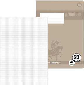 Staufen® Schulheft Premium Lineatur 23 rautiert DIN A4 ohne Rand, 16 Blatt