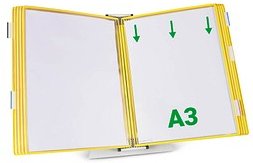 Thumbnail - tarifold Sichttafelsystem 433104 DIN A3 gelb mit 10 St. Sichttafeln, 1 St.