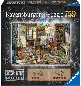 Ravensburger EXIT PUZZLE Das Künstleratelier Puzzle, 759 Teile